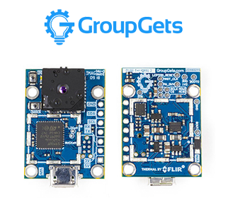GroupGets Logo and Lepton Circuit Board